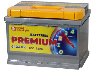 Аккумулятор 6ст - 62 (General Technologies) Premium низк.